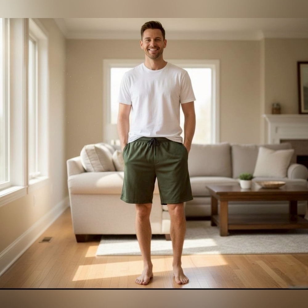 Ideology Mens Mesh Break Activewear Shorts - Picture 4 of 5